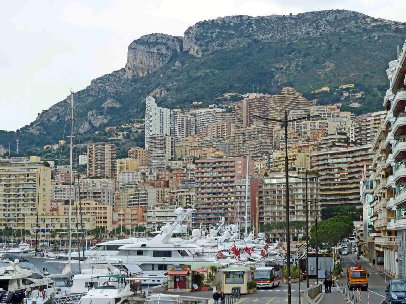 Monaco port and buildings