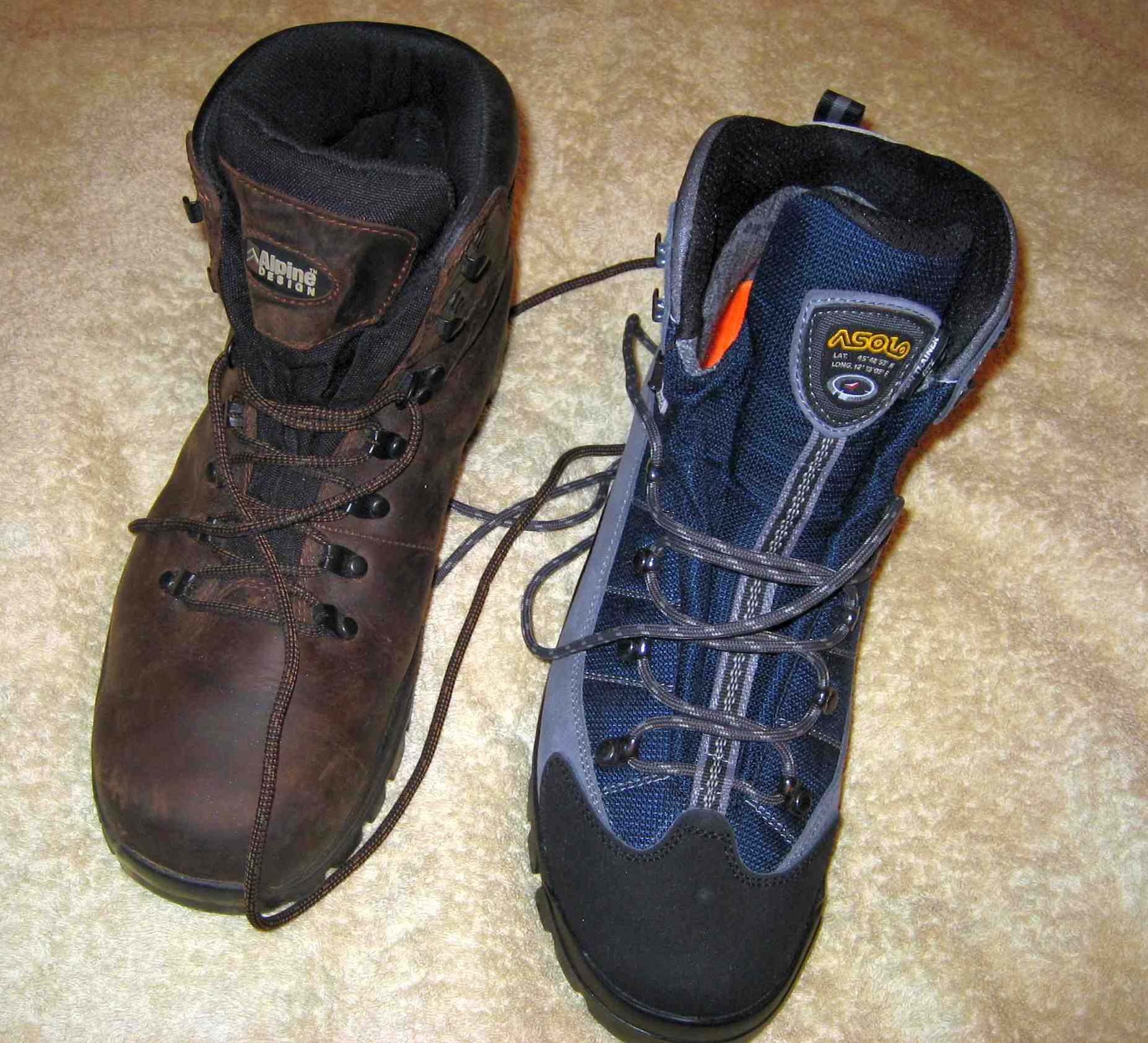 Old and new boots