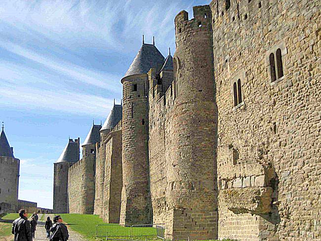 Carcassonne interior walls