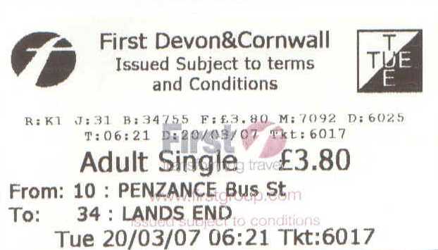 DN1 bus ticket